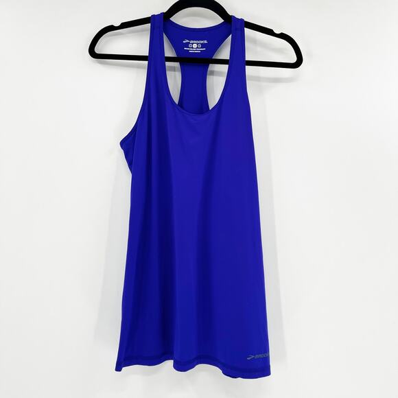 Brooks Purple Scoop Neck Workout Tank M - Picture 2 of 5